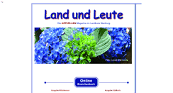 Desktop Screenshot of land-und-leute.de
