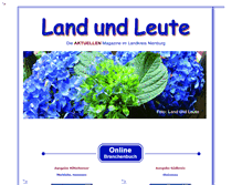 Tablet Screenshot of land-und-leute.de